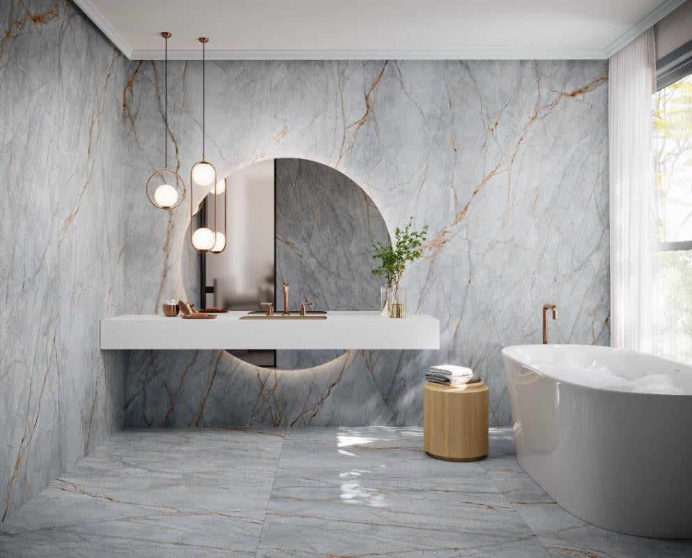 Coverlam Blue Roma 48x109 Porcelain Panel Porcelain Tile