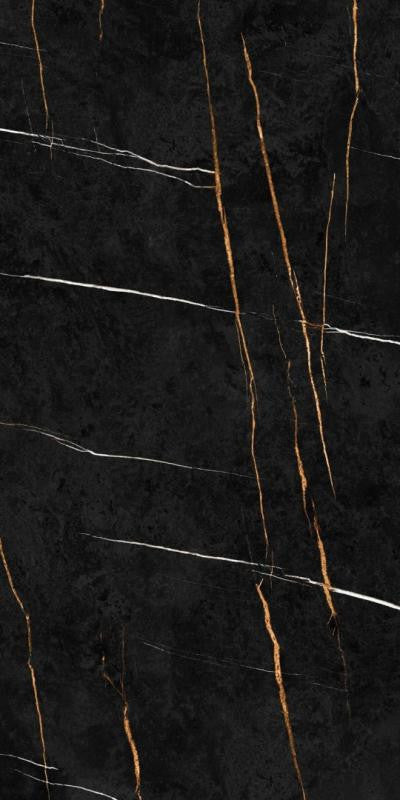 Marmoteca Sahara Noir Polished 48x110 Marble Look Porcelain Panel Porcelain Tile