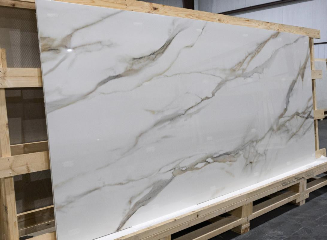 Perpetual Venato Gold 48x109 Marble Look Porcelain Panel Porcelain Tile