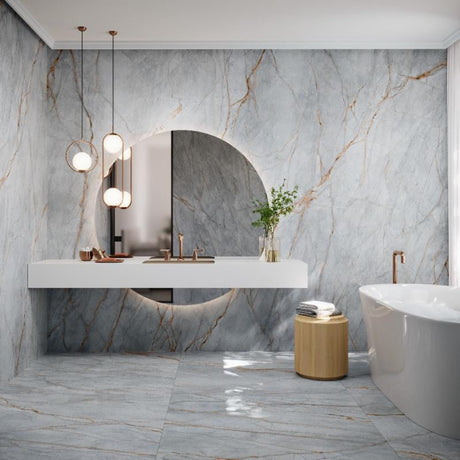 Coverlam Blue Roma 48x109 Porcelain Panel Porcelain Tile