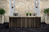 Marmoteca Marquinia Black 48x110 Marble Look Porcelain Panel Porcelain Tile