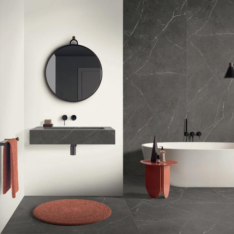 Marmoteca Grey Stone 48x110 Marble Look Porcelain Panel Porcelain Tile
