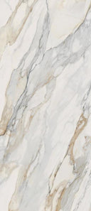 Perpetual Venato Gold Polished 48x109 Marble Look Porcelain Panel Porcelain Tile
