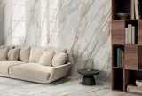 Perpetual Venato Gold Polished 48x109 Marble Look Porcelain Panel Porcelain Tile