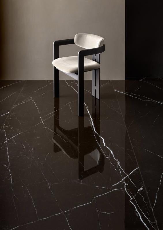 Delight Marquina Nero 48x102 Polished Marble Look Porcelain Tile