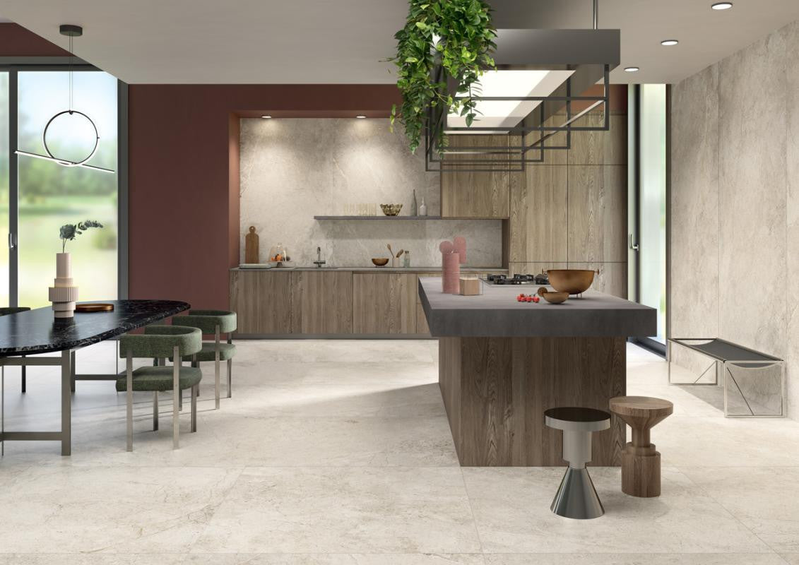 Anthea White 48x109 Porcelain Panel Porcelain Tile