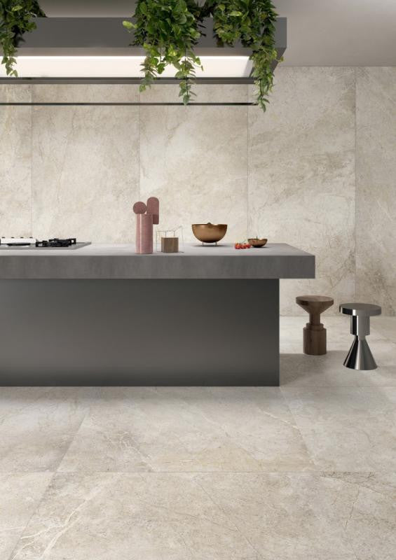 Anthea White 48x109 Porcelain Panel Porcelain Tile