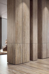 Starlight Travertino Class 48x109 Porcelain Panel Porcelain Tile