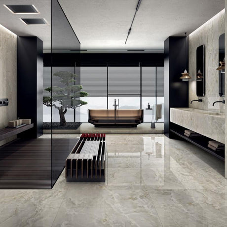 Starlight Onyx Pearl 48x109 Onyx Look Porcelain Panel